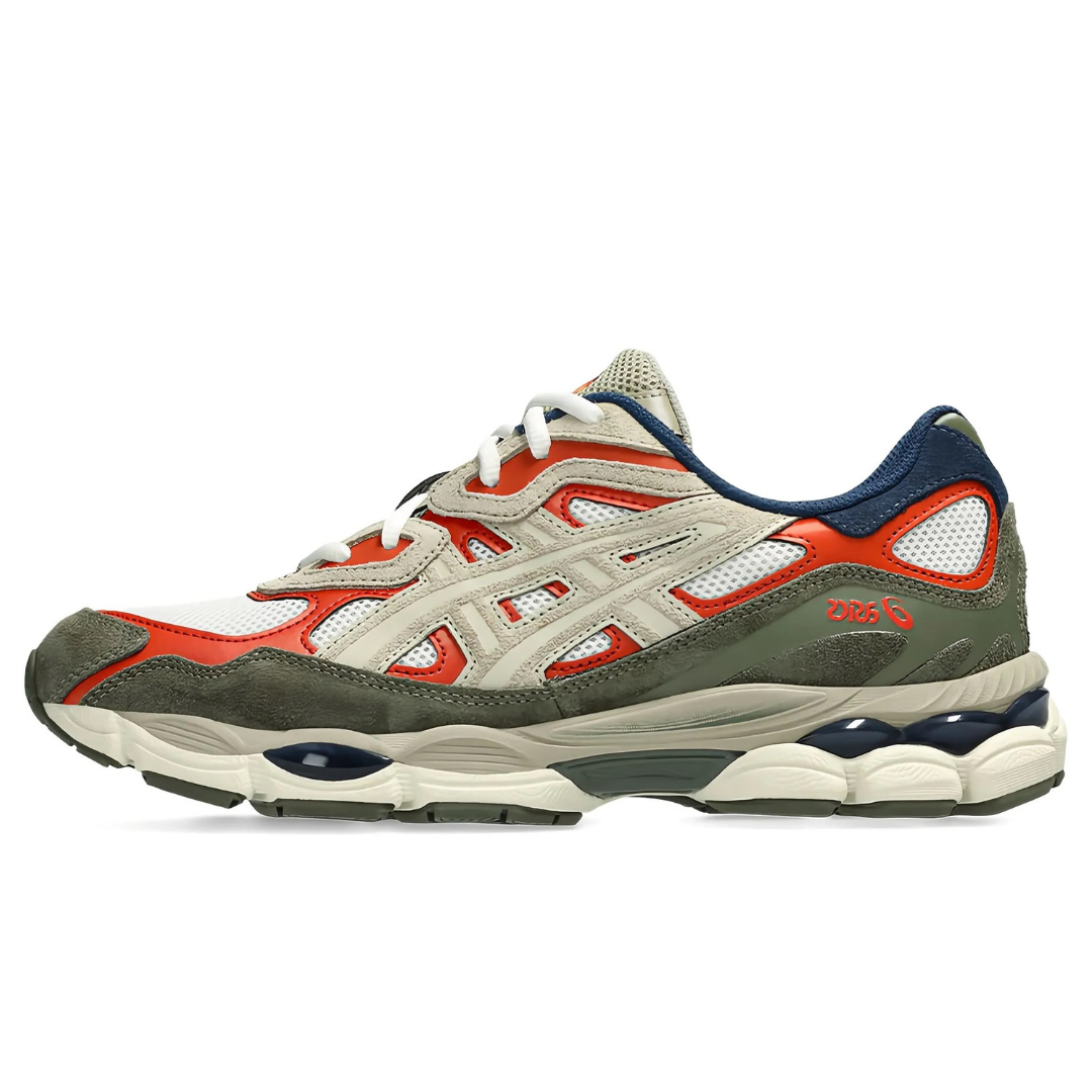 Asics Gel NY Liso Blanco Rojo