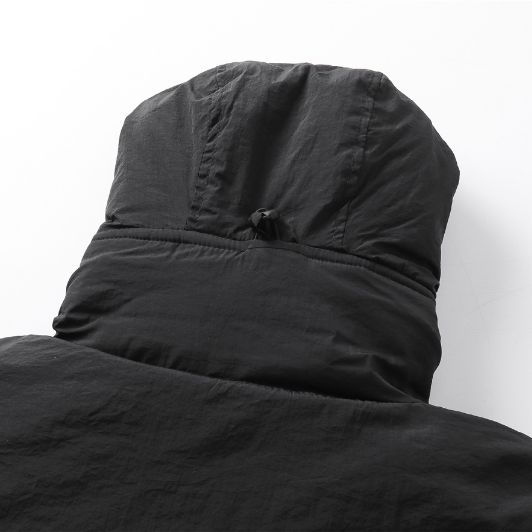 Monochromatic Jacket Negro Hoodie