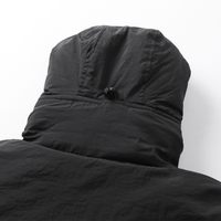 Monochromatic Jacket Negro Hoodie