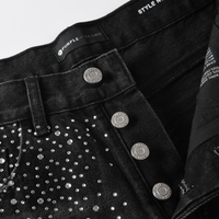 Purple Black Diamonds Jeans Estrellas Blanco Negro