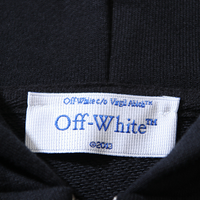 Off-White Off-W Monogram Zip Hoodie Café Con Negro