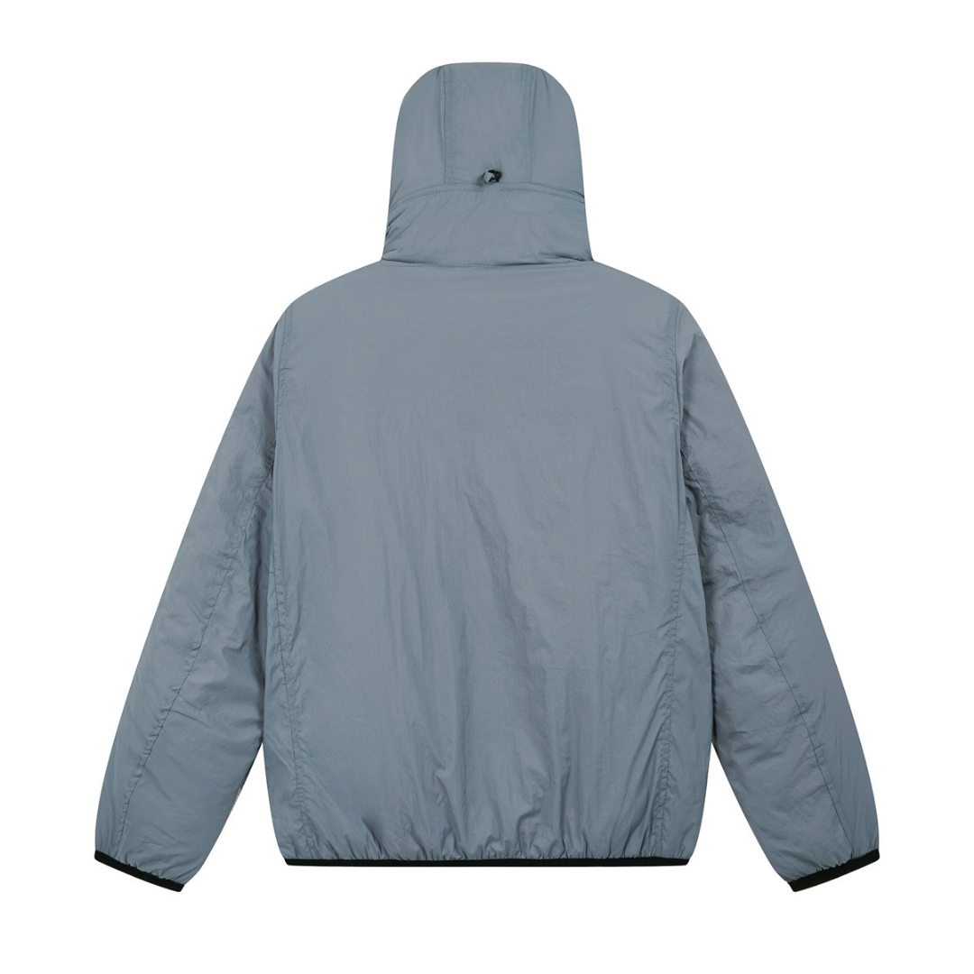 Monochromatic Jacket Liso Azul Hoodie