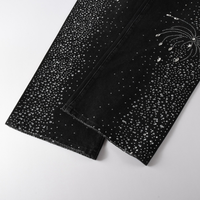 Purple Black Diamonds Jeans Estrellas Blanco Negro