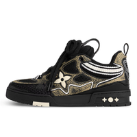 Skater Monogram Camo Negro Blanco