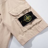 Tactic Monogram Shirt - Beige Cremas Rectángulos Negros