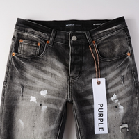 Purple Paint Ripped Jeans Denim Rosa Camo