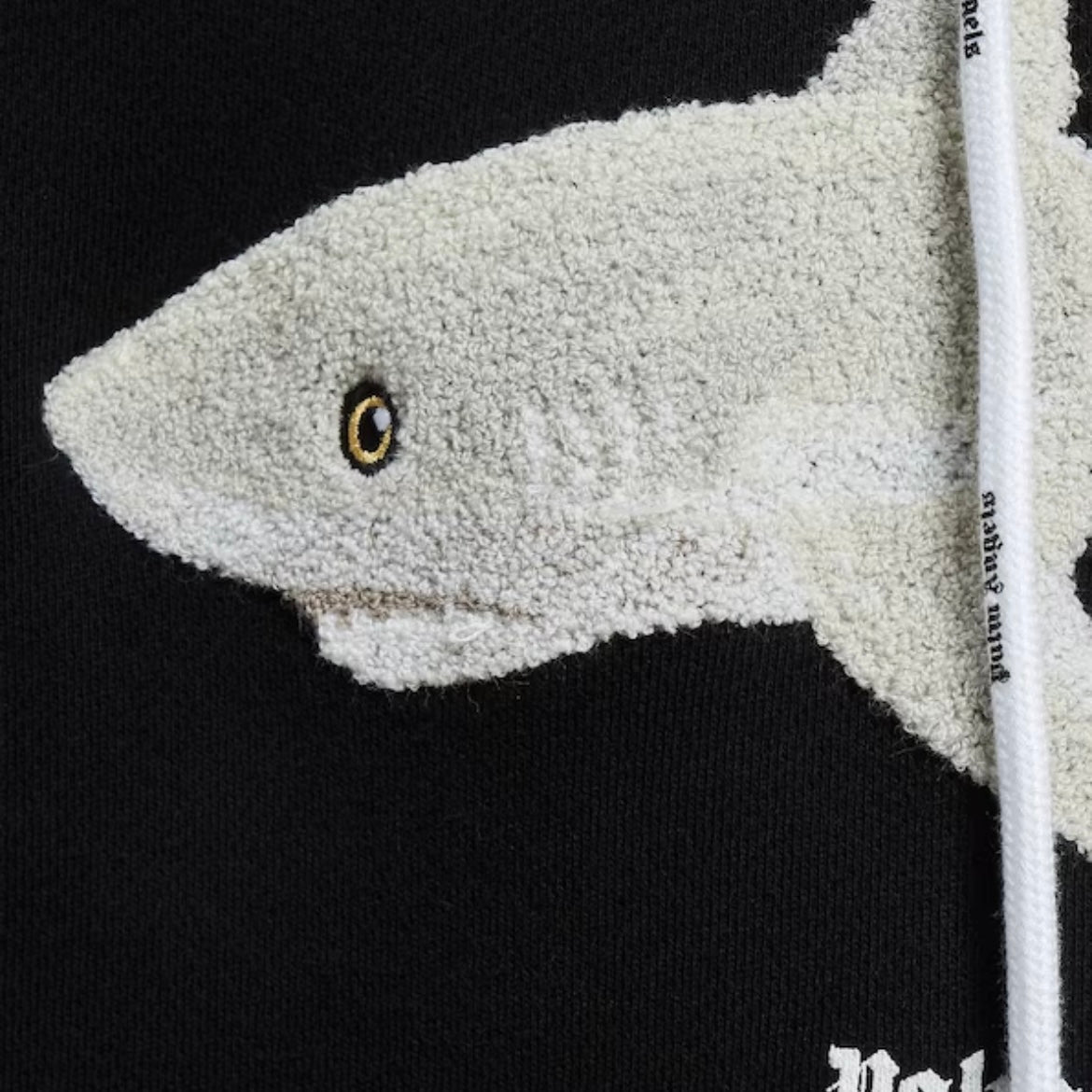 Palm Angels Palm Shark Hoodie - Negro
