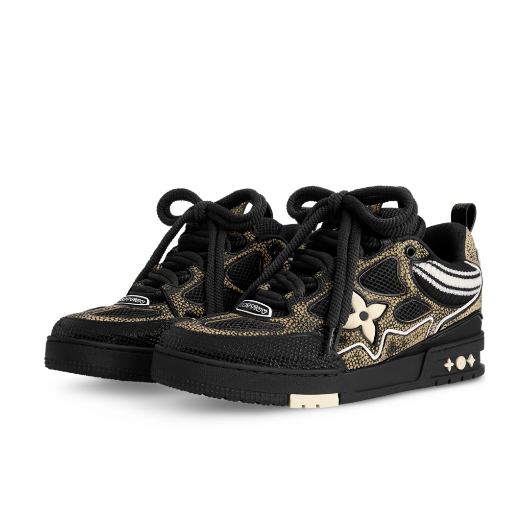 Skater Monogram Camo Negro Blanco