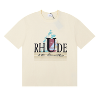 Camiseta Rh*de Blanco Cafe Pluma Verde