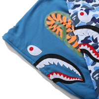 Bape Zip Hoodie Camo Azul Oscuro