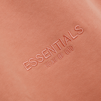 Essentials Shorts Blanco Rosa Logo Negro