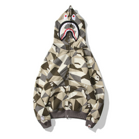 Bape Shark Hoodie Camo Militar