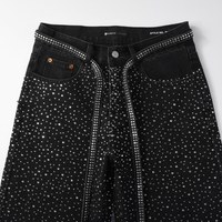 Purple Black Diamonds Jeans Estrellas Negro Blanco
