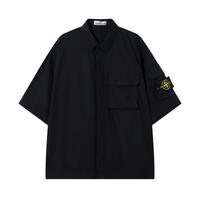 Tactic Monogram Shirt - Negro Negro Logo Amarillo