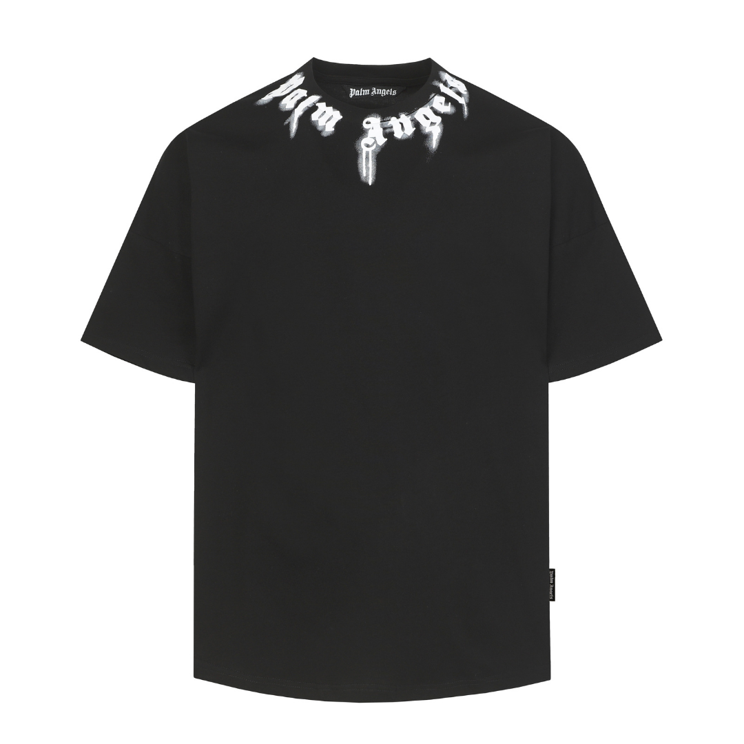 Camiseta Palm Angels Negro/Rosa