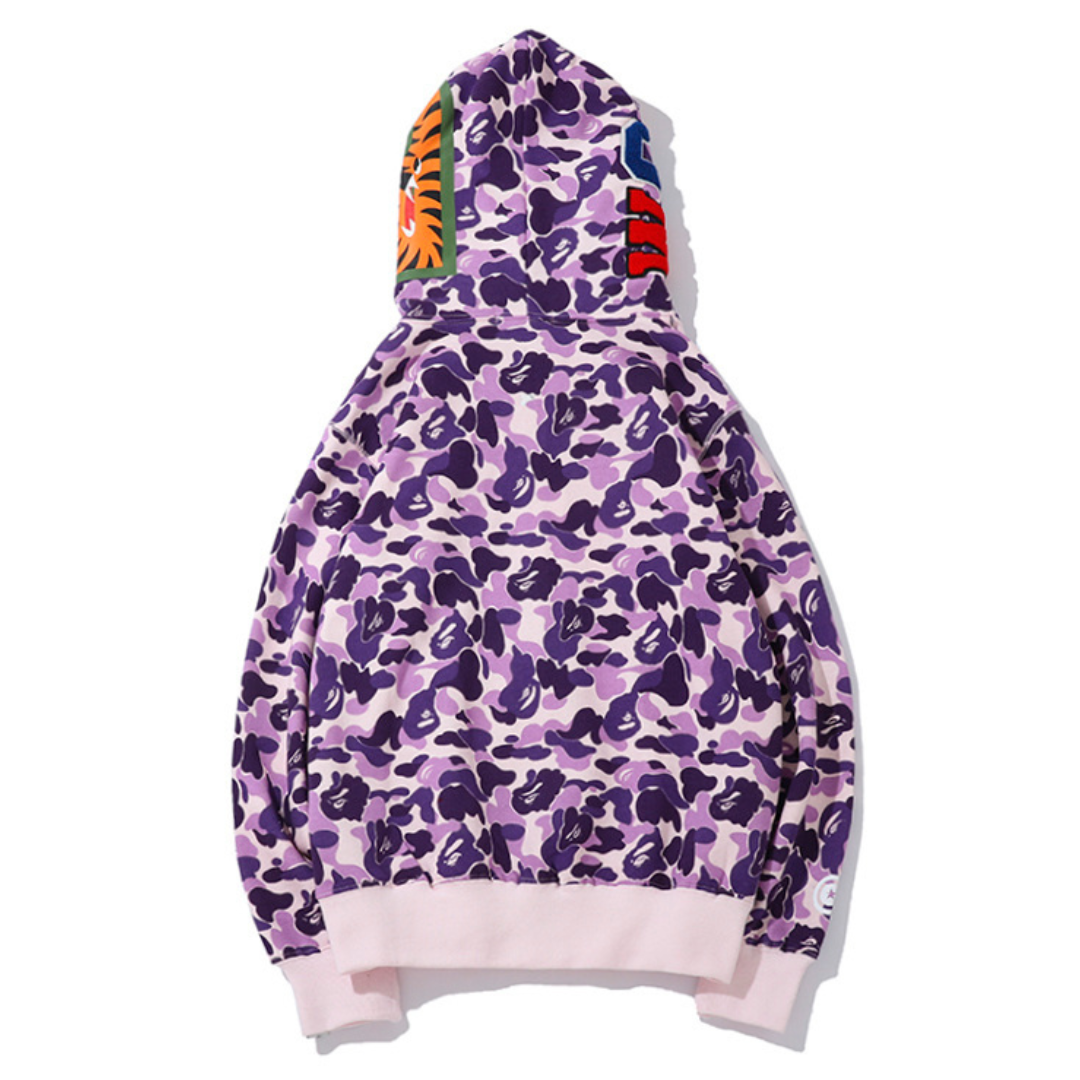 Bape Zip Hoodie Camo Violeta 2