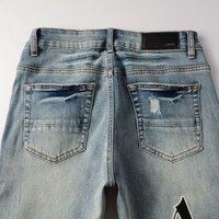 Amr Staggered Blue Jeans Azul 2