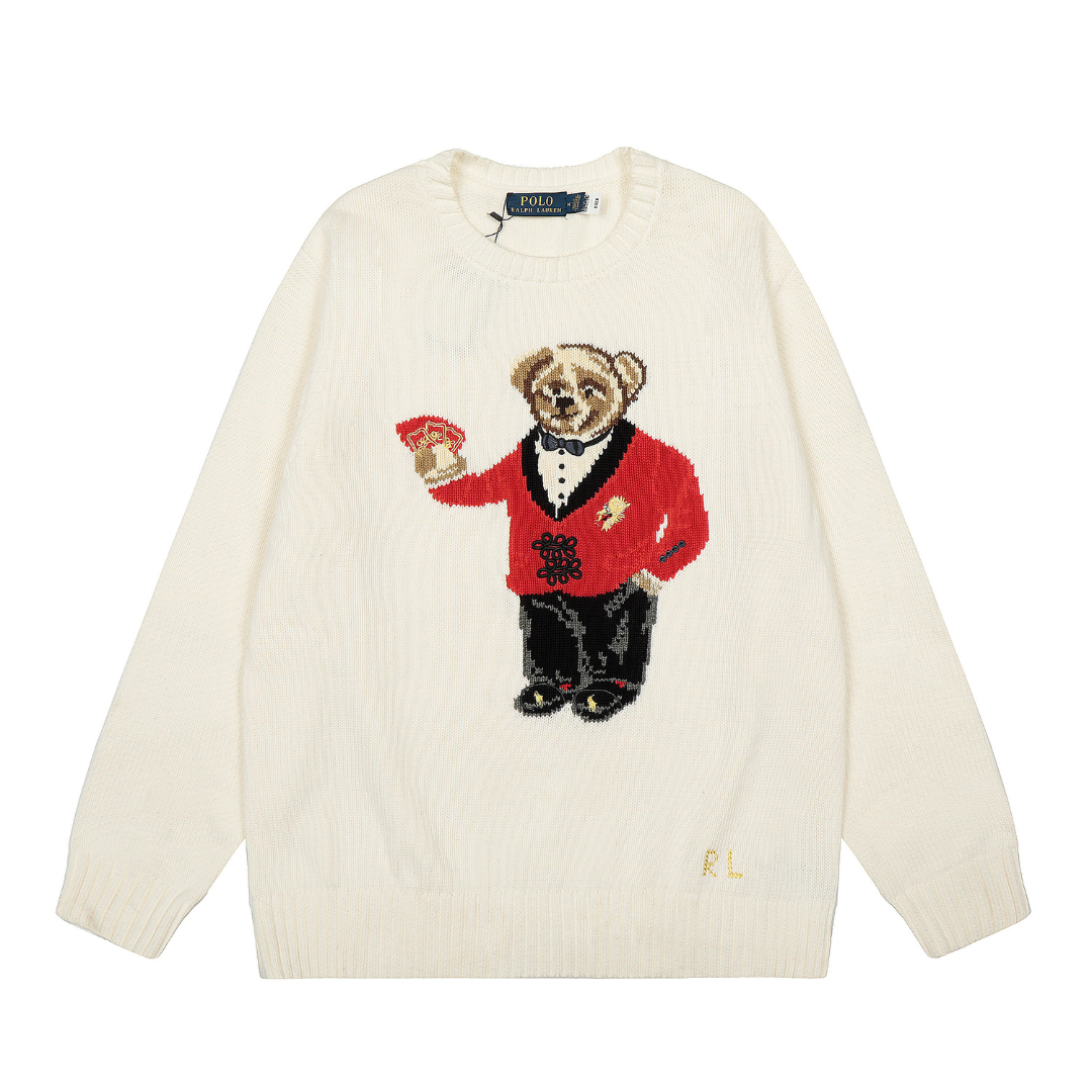 Camiseta Polo Ralph Lauren Beige Blanco Mamut Rojo