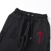 Conjunto Nova Neta Negro Pastel Rojo Fleco