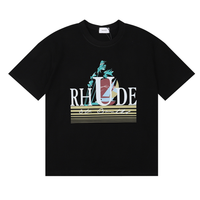 Camiseta Rh*de Negro Estrellas Blanco Negro