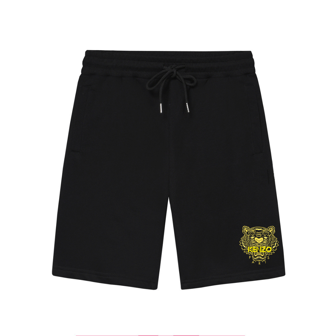 Monogram Shorts Negro Tigre Oro