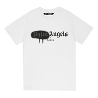 Palm Angels Palm Paris T-shirt - Blanco Café Pinceladas