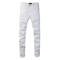 Amr White Ripped Jeans Blanco
