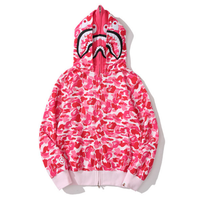 Bape Zip Hoodie Camo Rosa 5