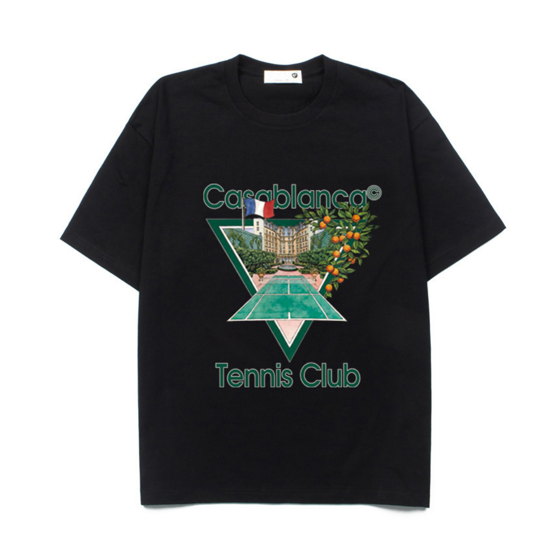 Casablanca Monogram T Shirt Negro Capullos