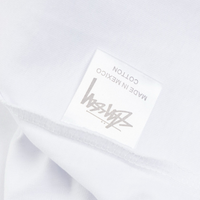 Camiseta Stussy Blanco Blanco Logo Negro