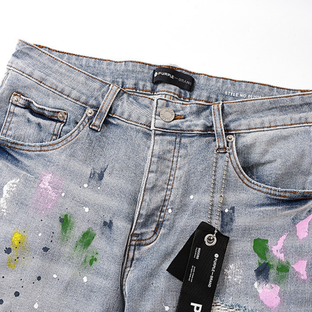 Pantalon Purple Brand Estrellas Rosa