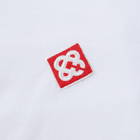 Casablanca Monogram T Shirt Liso Blanco Logo Rojo