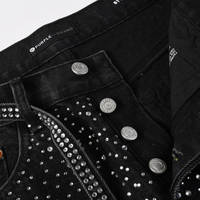 Purple Black Diamonds Jeans Estrellas Negro Blanco