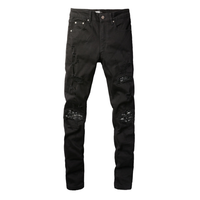 Amr Bandana Black Ripped Jeans Negro 2