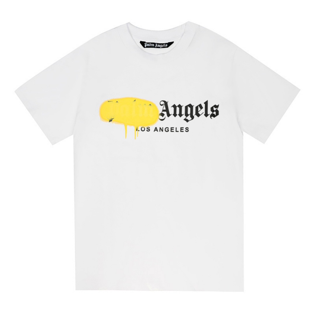 Camiseta Palm Angels Blanco/Amarillo