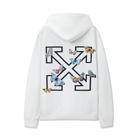 Off-White Off-W Monogram Hoodie - Negro Marron Butterflies