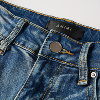 Amr White Logo Jeans Blanco