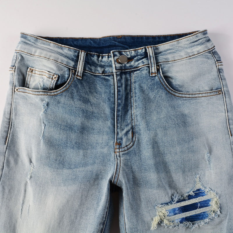 Amr Blue Gradient Jeans Azul