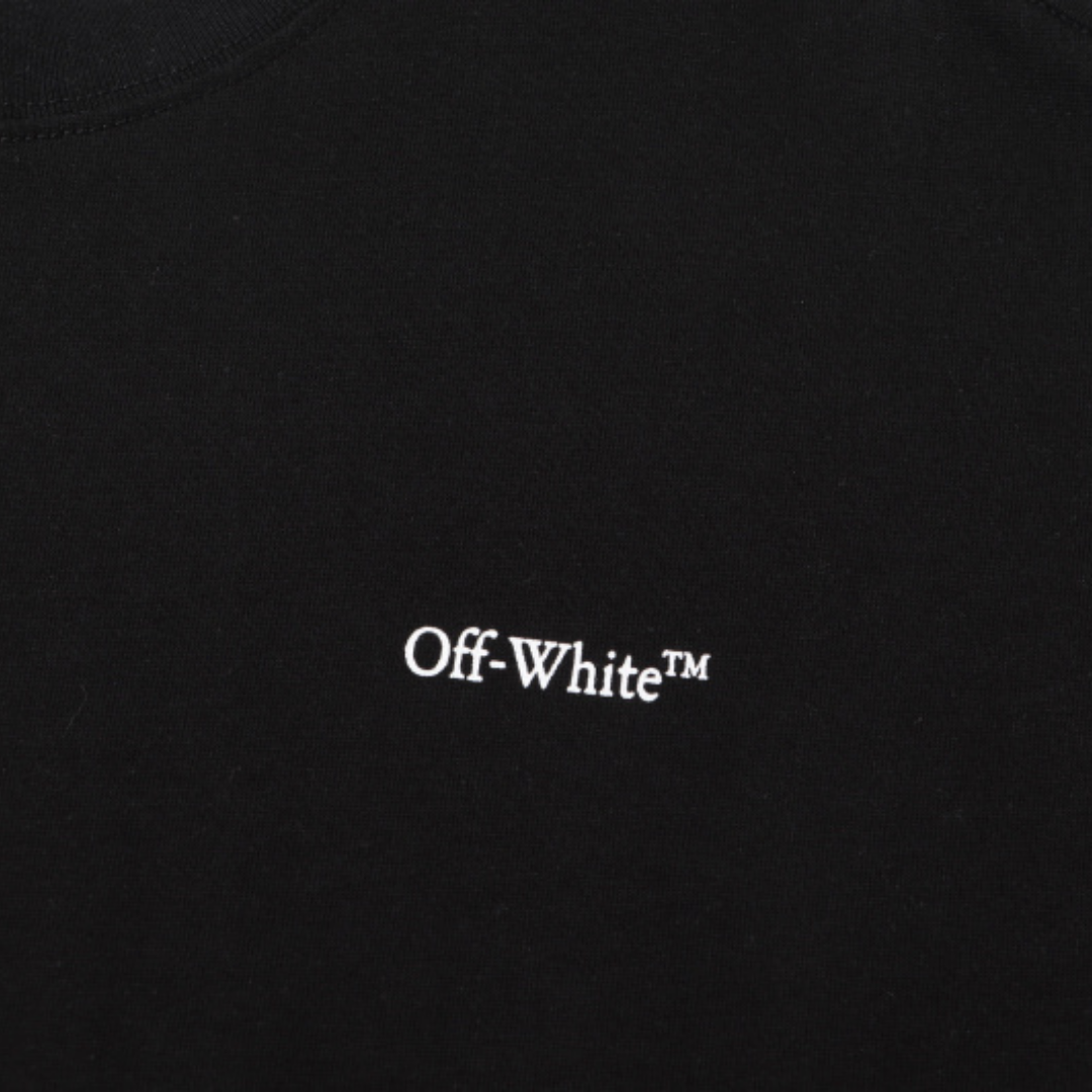 Off-White Off-W Monogram T-shirt - Negro Grande Blanco Arco