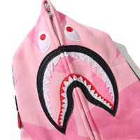 Bape Shark Hoodie Estrellas Rosa