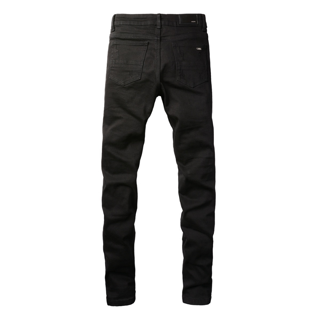 Amr Bandana Black Ripped Jeans Negro 2