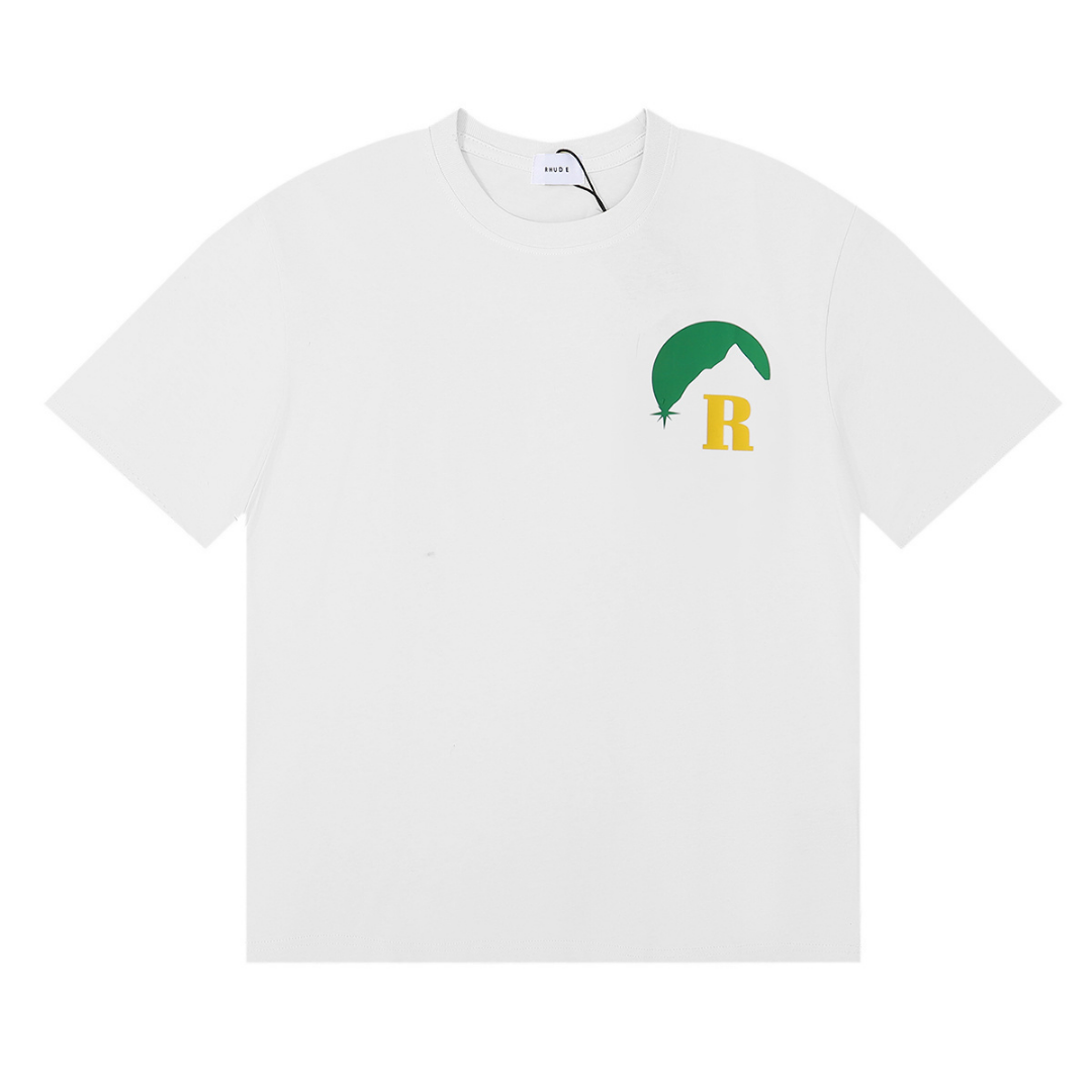 Camiseta Rh*de Negro Rojo Verde Montaña