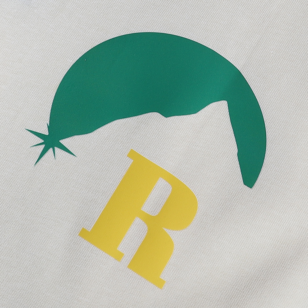 Camiseta Rh*de Blanco Blanco Montaña Sol Verde