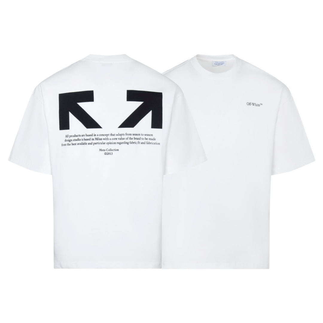 Off-White Off-W Monogram T-shirt - Blanco Marrón Arco