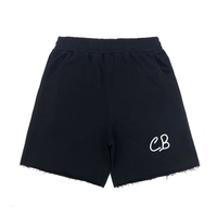 CB Monogram Shorts Negro Cb Blanco