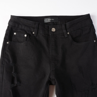 Amr Bandana Black Ripped Jeans Negro 2