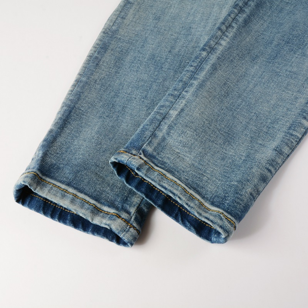 Amr White Logo Jeans Blanco