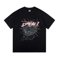 Camiseta Sp5der Negro Cubo Rosa Web