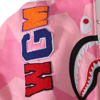 Bape Shark Hoodie Estrellas Rosa