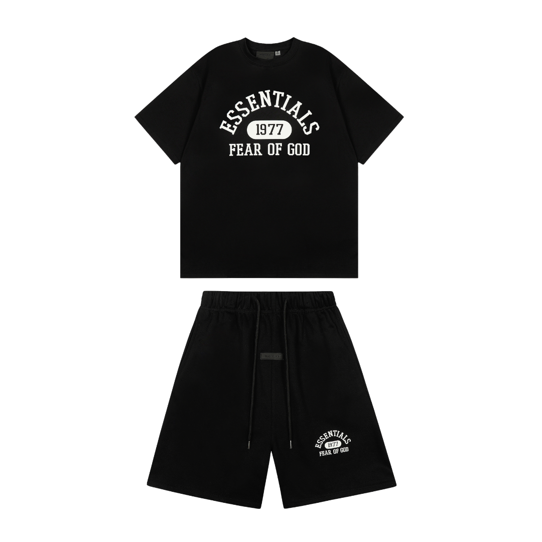 Essentials Short Set Negro